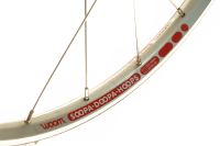Woom Vorderrad 26" für Woom 6 V-Brake 28-Loch silber